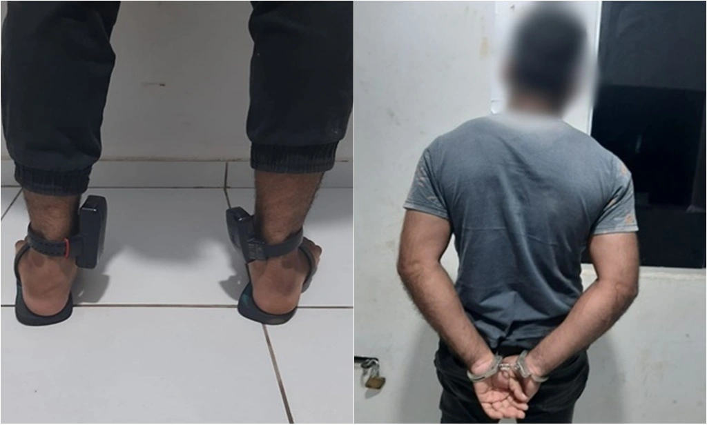 Estudante é preso com duas tornozeleiras eletrônicas
