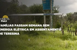 Famílias passam semana sem energia elétrica em Assentamento de Teresina (Foto: Reprodução)
