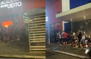 Fila gigante se forma para matrícula de R$ 1 em academia de Teresina (Foto: Reprodução/Instagram)