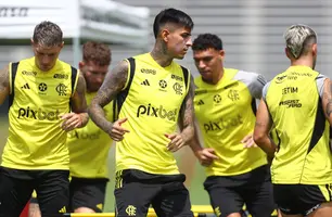 Flamengo treina para confronto deste sábado (10/02) (Foto: Reprodução/Gilvan de Souza /CRF)