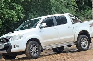 Hilux roubada (Foto: Reprodução)