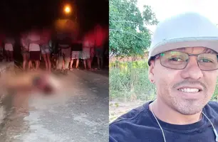 Homem é morto enquanto estava sentado em frente à casa de vizinho em Parnaíba (Foto: Reprodução)