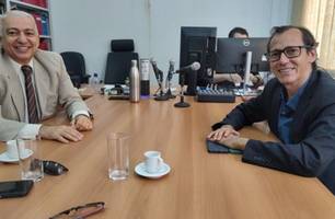 Juiz Weliton Oliveira e juiz Josemilton Barros (Foto: Reprodução)