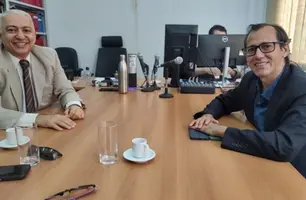 Juiz Weliton Oliveira e juiz Josemilton Barros (Foto: Reprodução)