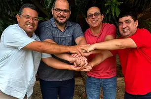Luis Neto (PSD), Patrick Costa (MDB), Zé Santana (PT) e Clemilton Queiroz (PT) (Foto: Reprodução/Redes Sociais)