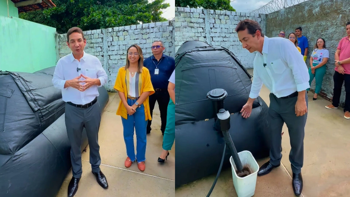 Marcelo Castro Filho promove sustentabilidade com biodigestor em escola de Teresina