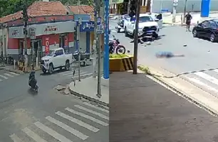 Motociclista morre após acidente envolvendo picape em Altos (Foto: Reprodução)