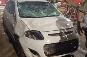 Motorista atropela ao menos 30 foliões durante carnaval em Minas Gerais (Foto: Reprodução/PMMG)