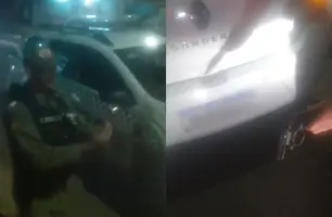 Motorista por app pede ajuda em grupo e é resgatado pela polícia em Teresina (Foto: Reprodução/Redes Sociais)