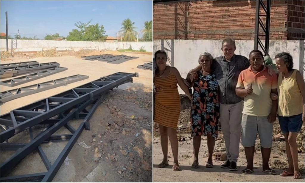 Obras iniciadas no bairro Cariri