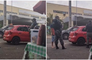 Polícia faz cerco no HUT após criminosos ameaçarem matar jovem baleado (Foto: Reprodução)