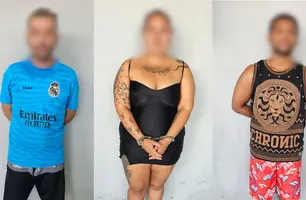 Polícia Militar prende três pessoas suspeitas de tráfico de drogas em Parnaíba (Foto: Reprodução)