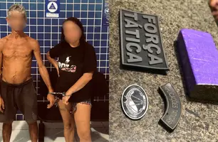 Polícia prende duas pessoas com grande quantidade de drogas em Parnaíba (Foto: Reprodução)