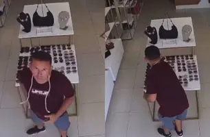 Polícia prende em flagrante homem que furtou óculos em cidade do Piauí (Foto: Reprodução)