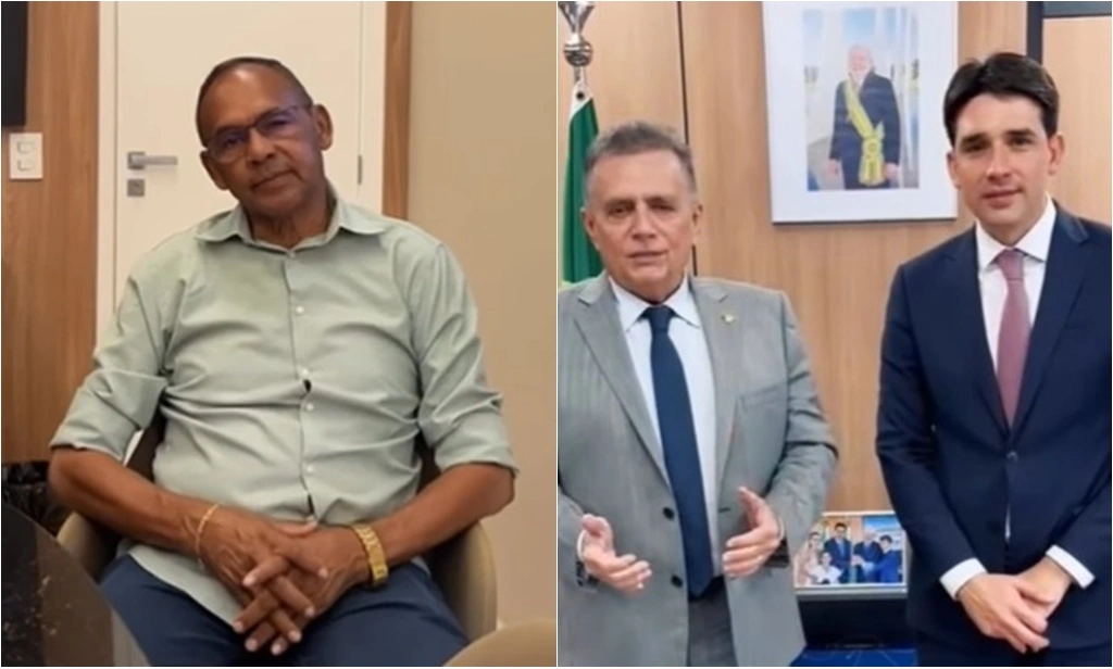 Prefeito Dr. José Luís, deputado Flávio Nogueira e ministro Silvio Costa Filho, respectivamente