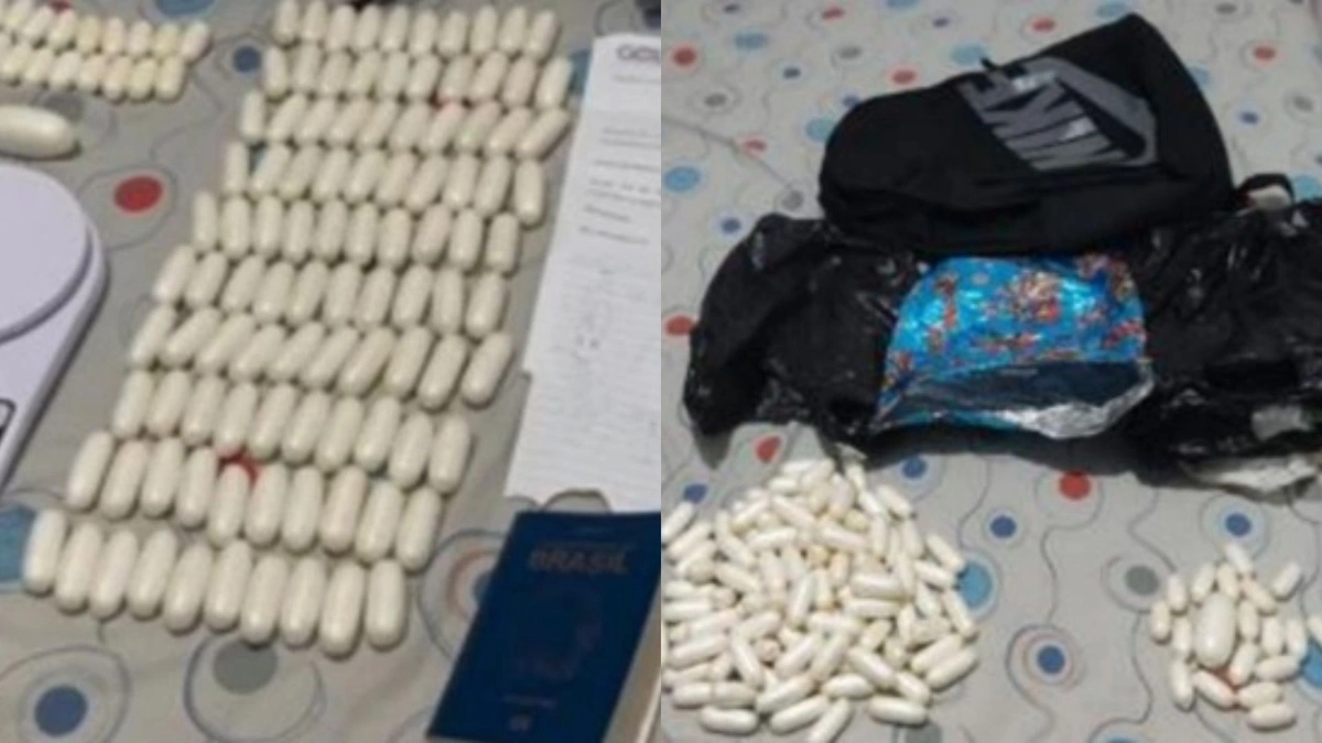 Presa jovem teresinense que seria usada como ‘mula’ para levar cocaína a Europa