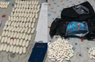 Presa jovem teresinense que seria usada como ‘mula’ para levar cocaína a Europa (Foto: Reprodução)