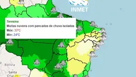 Previsão do tempo (Foto: Inmet)