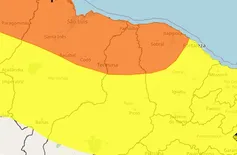 Inmet emite alertas de perigo de chuvas intensas para o Norte do Piauí