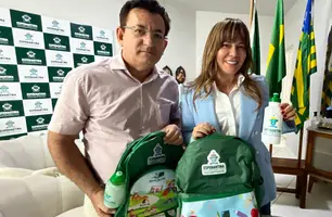 Prof° Valdemir Miranda e Ivanária Sampaio (Foto: Divulgação/Prefeitura de Esperantina)