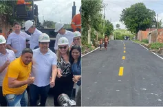 Fonteles visita obras de asfaltamento em ruas da zona Leste de Teresina