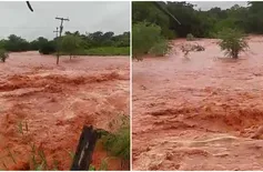 Riacho transborda e destrói plantações em município no Piauí