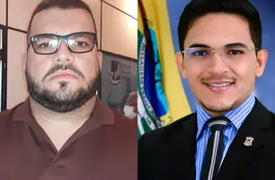 Saulo Trajano e Felipe Farias, prefeito e preseidente da Câmara de Passagem Franda do Piauí, respectivamente (Foto: Colagem: Mikeias di Mattos)
