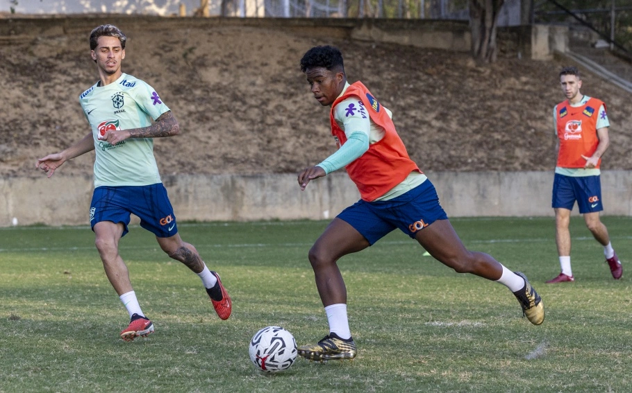 Treino da seleção brasileira para o Pré-olímpico