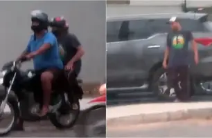 Vídeo: homens usam dispositivos para furtar veículos na avenida Raul Lopes (Foto: Reprodução)