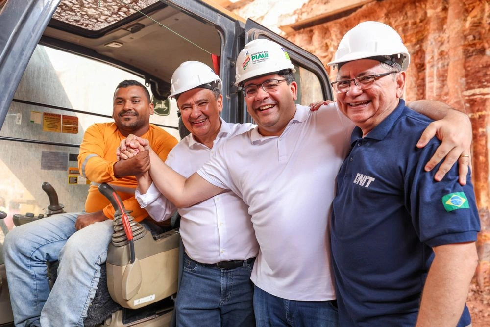 Visita técnica às obras de rebaixamento da BR-343