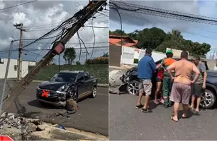 Acidente na zona Leste de Teresina (Foto: Reprodução)