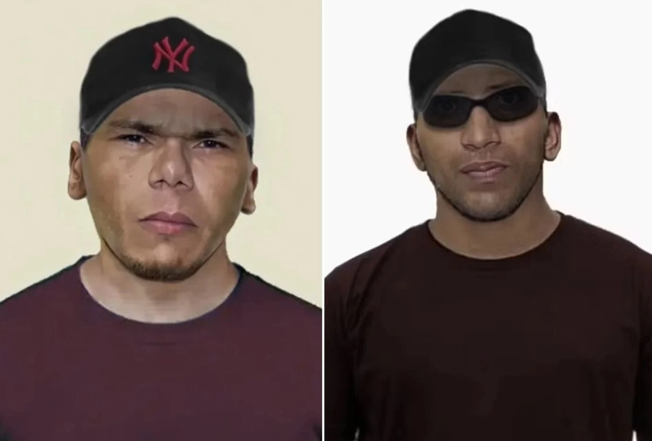Acima os dois fugitivos do presídio de segurança máxima de Mossoró
