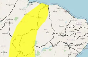 Alerta amarelo de chuvas intensas (Foto: Inmet)