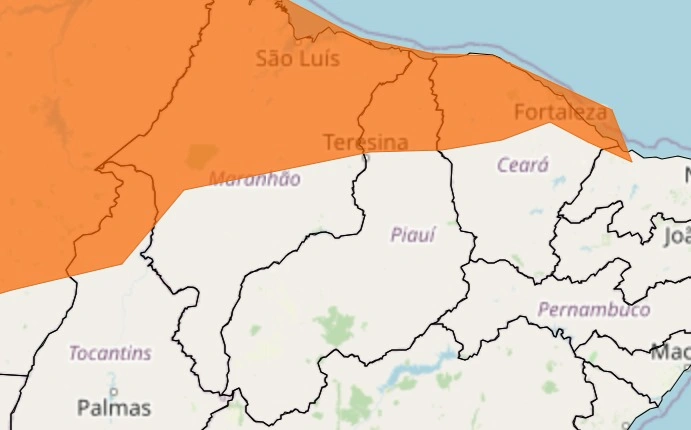 Alerta laranja para o Piauí