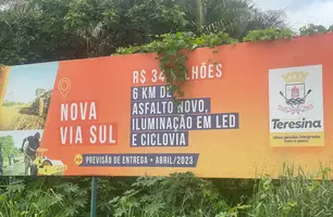 Atraso na obra de duplicação da Estrada da Alegria causa transtornos e acidentes (Foto: Tiago Moura/ Conecta Piauí)