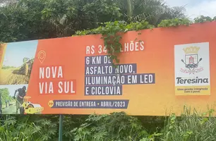 Atraso na obra de duplicação da Estrada da Alegria causa transtornos e acidentes (Foto: Tiago Moura/ Conecta Piauí)