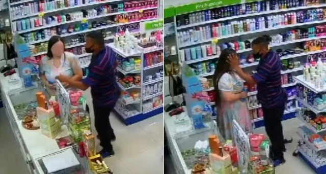 Bandido enxuga lágrimas de vítima durante assalto a farmácia