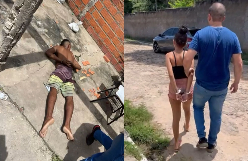Casal faccionado é preso por tráfico de drogas na zona Norte de Teresina