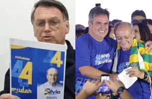 Ciro Nogueira e Jair Bolsonaro fizeram campanha para Silvio Mendes em 2022 (Foto: Mikeias di Mattos | Conecta Piauí)