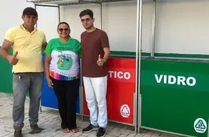 Coleta seletiva nas escolas de Esperantina (Foto: Reprodução)