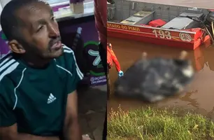 Corpo de homem que pulou de balsa em Parnarama é encontrado no Rio Parnaíba em THE (Foto: Reprodução)