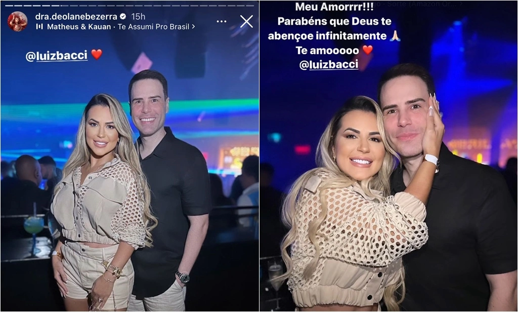 Deolane Bezerra assume relacionamento com Luiz Bacci nas redes sociais