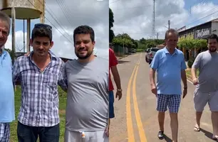 Dogim Félix durante visitas em Jatobá (Foto: Reprodução/Redes Sociais)