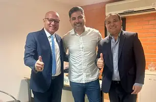 Encontro do deputado Evaldo com Tiago e Franzé Silva (Foto: Reprodução/Redes Sociais)