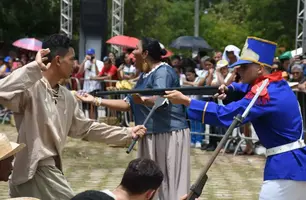Espetáculo da Batalha do Jenipapo traz o protagonismo negro na luta pela Independência do Brasil (Foto: Reprodução)