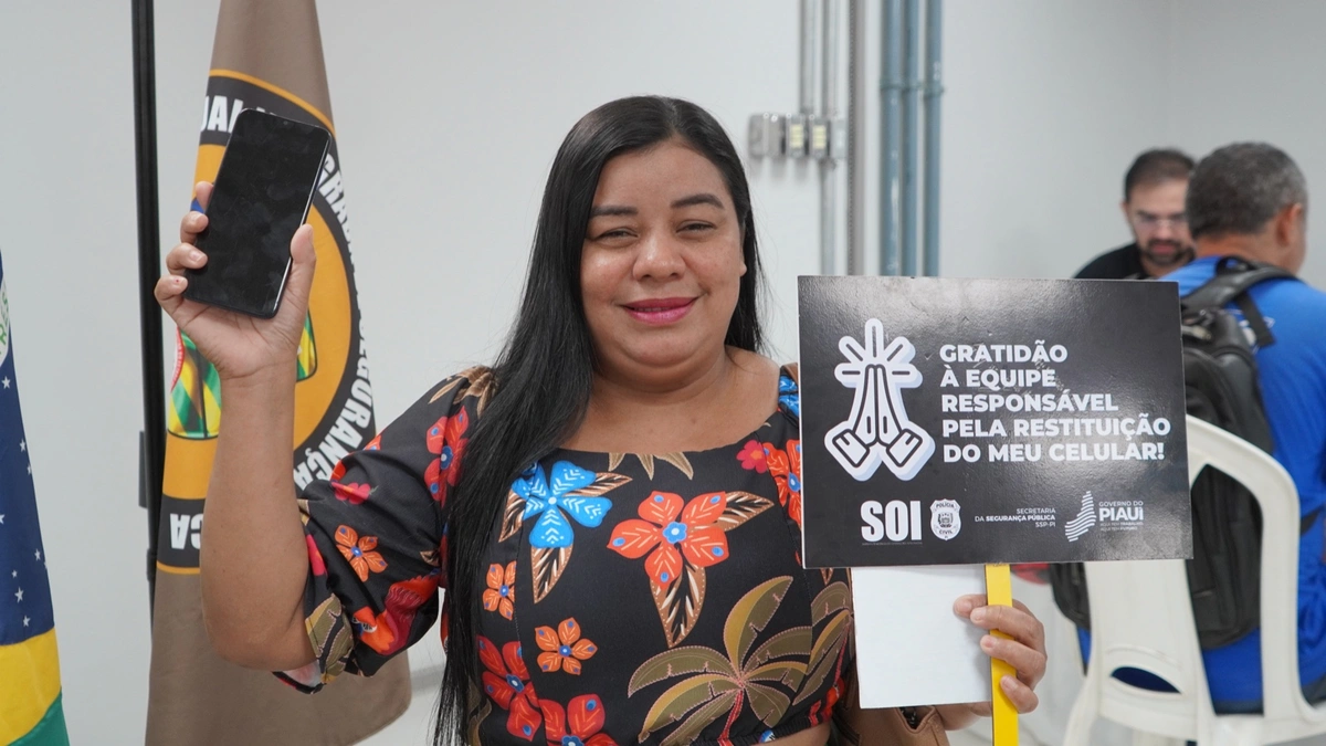 Fantástico repercute ação policial de devolução de celulares roubados no Piauí