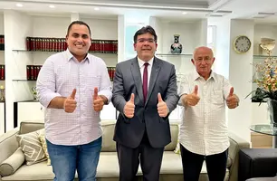 Georgiano, Governador e Júlio César (Foto: Reprodução)