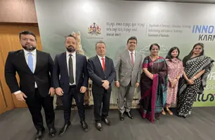 Governador discute parceria na Índia (Foto: Reprodução)