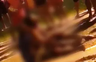 Homem é baleado com vários tiros durante tentativa de homicídio em Parnaíba (Foto: Reprodução)