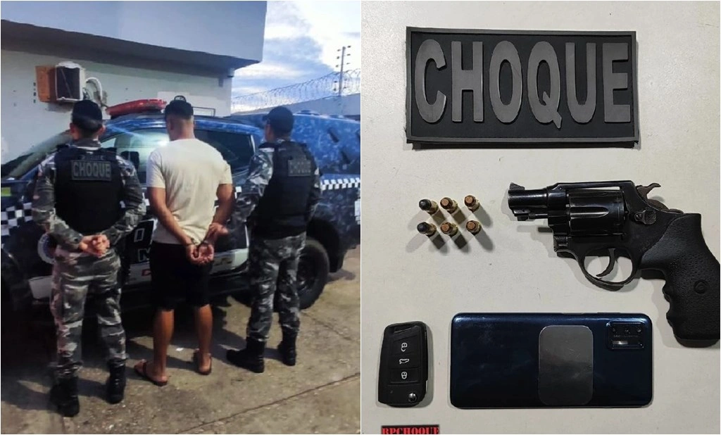 Homem Com Passagem Por Roubo Preso Com Arma De Fogo Na Zona Sul De